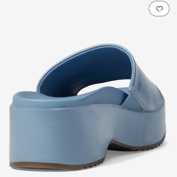 Vionic Trista blue shadow patent platform sandals size 8 - Picture 5 of 12